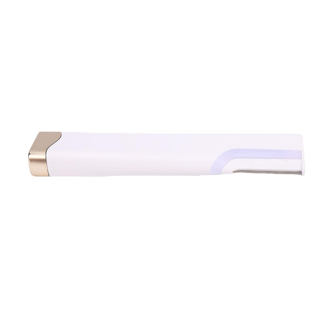 Women Facial Exfoliation Hair Removal Tool 3 Speed Settings USB Rechargble Face Hair Trimmer with LED Light 4 Refill Hds