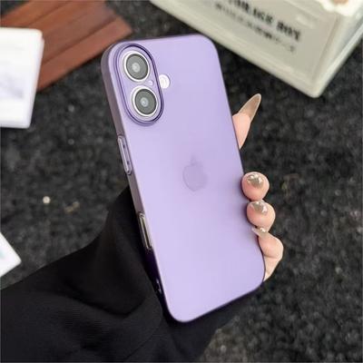 Custodia per Telefono Ultra Sottile in PP Opaco di Lusso Per iPhone 17 16 15 14 13 12 11 Pro Max 7 8 Plus SE 17 Air 16e Custodia Rigida Antiurto