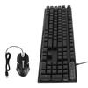 Gaming Keyboard and Mouse Combo 104 Keys Wired USB LED Backlit Ergonomic Quick Response Gaming Mouse and KeyboardD280