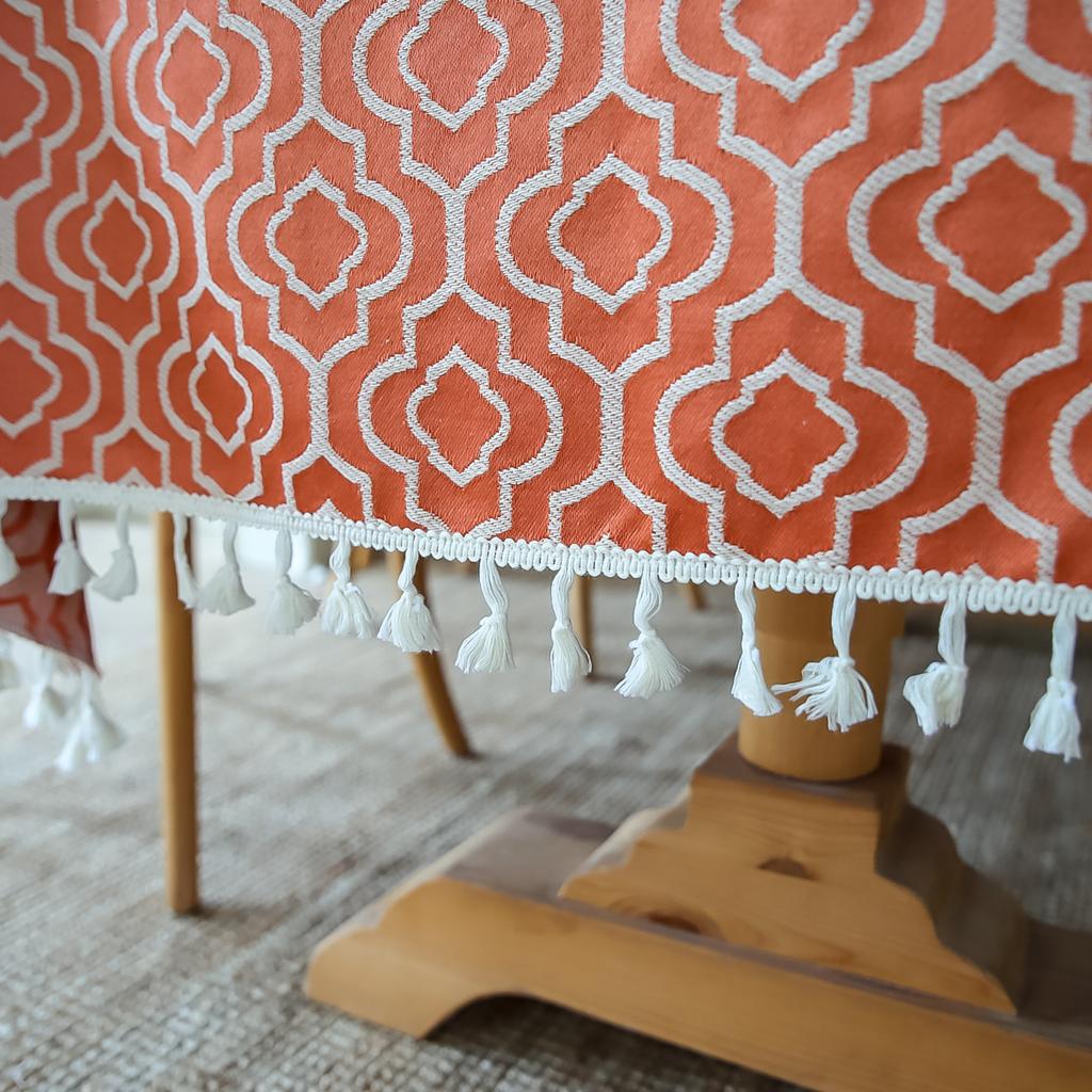 Small Fresh Pure Cotton Dining Table Cloth Party Indoor Gaibuwen Art Cotton Small Floral Table Cloth Art