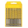 10 Stück Mauerwerk-Bohrer 3mm 4mm 5mm 6mm 7mm 8mm Titan-Betonbohrer mit Sechskantschaft