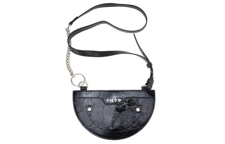 Li Ning Synthetic Leather Crossbody Bags Mini Unisex Black ABDR282-1 Mini