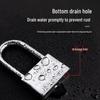 Waterproof Rustproof Anti-Theft Padlock: Master Key Pry-Resistant Gate & Household Lock