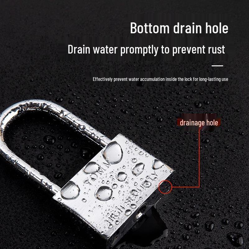 Waterproof Rustproof Anti-Theft Padlock: Master Key Pry-Resistant Gate & Household Lock