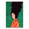 Vintage Abstract Girl Long Hair Flower Women Wall Art Canvas Painting Fashion Poster Wall Pictures For Living Room Home Decor