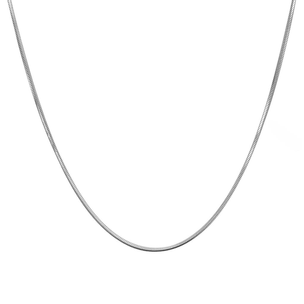 Trendy Stainless Steel Snake Chain Necklace for Women & Men - Minimalist Titanium Design