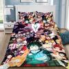 Boy Anime 3D Print Duvet Cover Bedding Comforter Cover,2 Piece Set Quilt Cover For Boys Girls Matching Pillowcase With Zipper