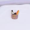 Miniature Food Toys: Resin Bread & Donut Fridge Magnets and Hair Clips