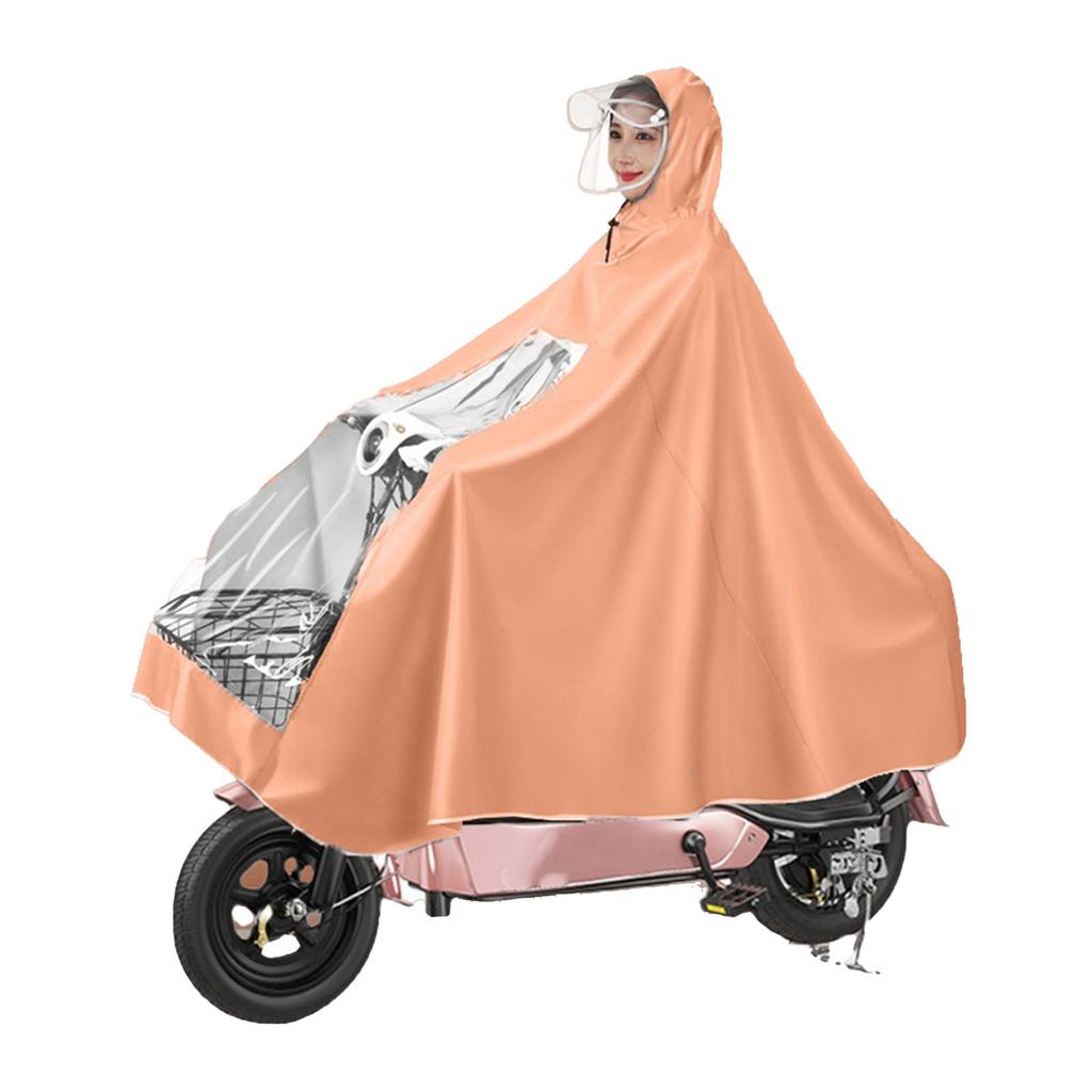 Elektrisk motorsykkel Rain Cape Extended Full Body med hjelm Regnstorm Sikker for Mobility Scooter