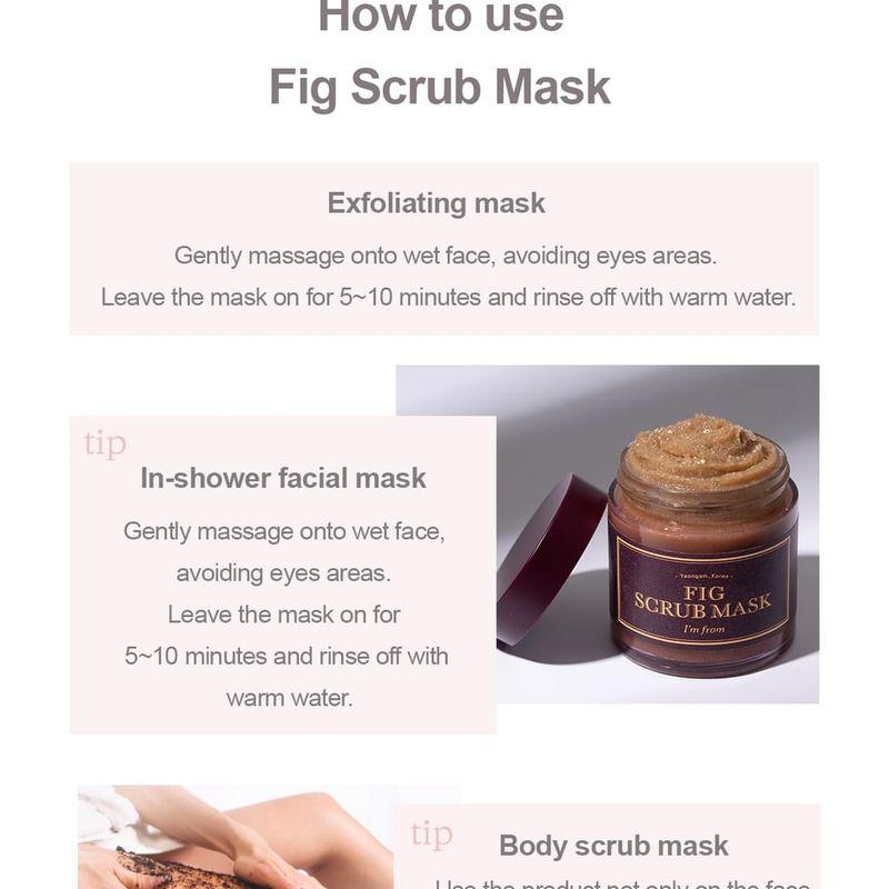 I'm from - Fig Scrub Mask Mini