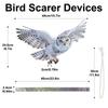 Bird Scarer Reflective Double-Sided Garden Bird Repeller Artifact Reflective Owl For Woodpecker With Sound For Garden, Home
