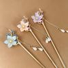 Tricolor Flower Hairpin: High-End Hanfu Headdress & Buyao Ornament