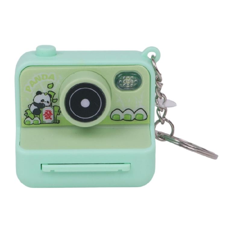 Imitation Camera Shape Keychain Decoration with Press Play Sound and Auto Glowing LED Nighttime Visibility Enhancer