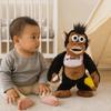 Eating Banana Electric Moving Monkey Toy Fluffy Guarding Food Plush Toy  Festival Party Decor