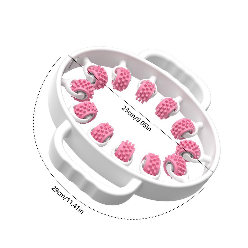 Fully Wrapped Ring Massager Soft Rubber Roller Lymphatic Drainage For Calf Thigh Slimming Fitness Recovery Muscle Relief Tools