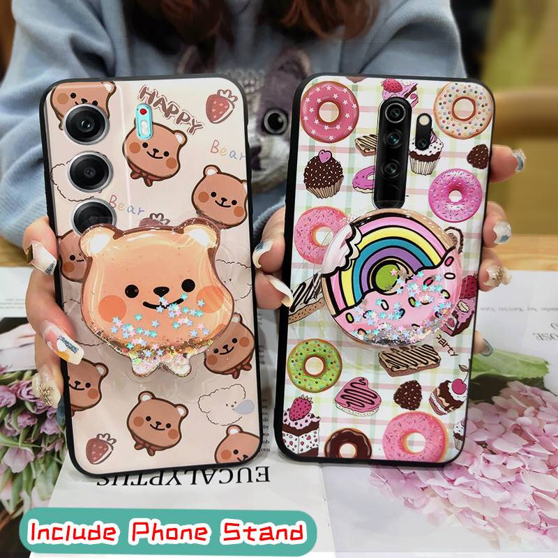 Strapazierfähige TPU Handyhülle Für Tecno Camon40 Pro 5G/CM7 niedlicher Handy-Objektivschutz Treibsand Ständer schützend Stoßfest