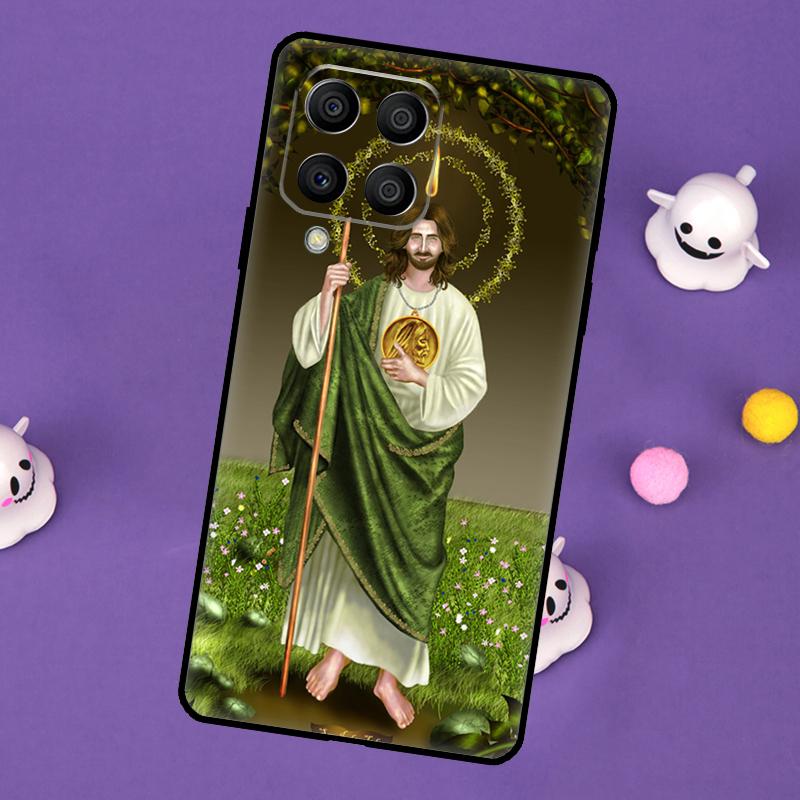 San Judas Cover For Samsung Galaxy M54 M14 M34 M33 M13 M23 M53 M15 M55 M31 M51 M20 M30s M32 M52 Case