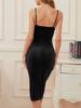 Spring/Summer 2022 European & American Women's Sexy Velvet Slit Pleated Slip Dress