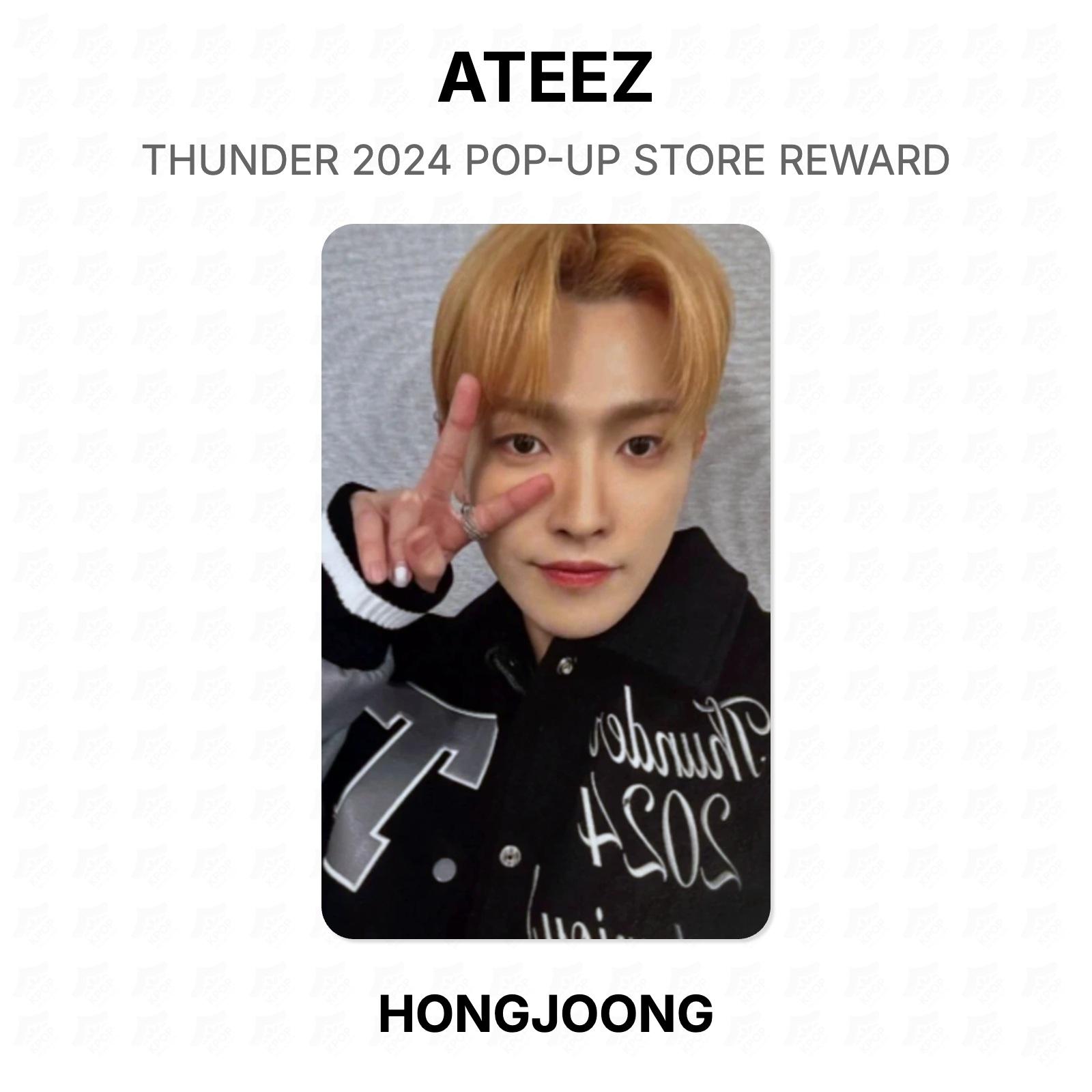 ATEEZ THUNDER 2024 POP-UP STORE REWARD Official Photocard HONGJOONG