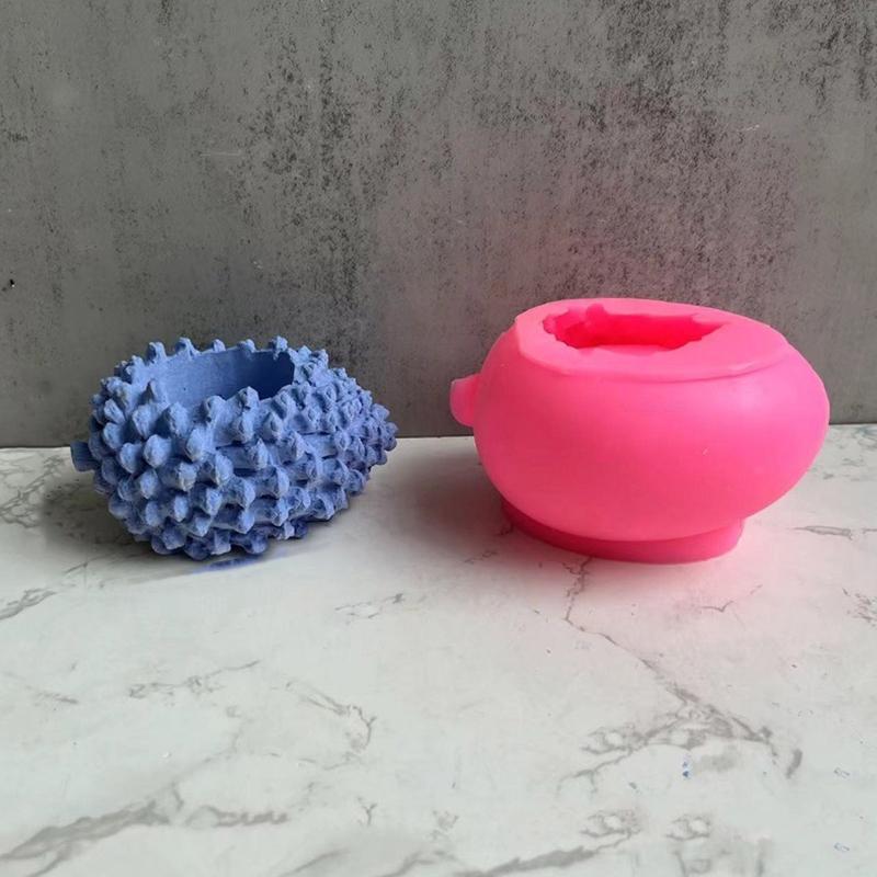Candles Holder Resin Mold,Cement Gypsum Flower Pot Silicone Molds Epoxy Resin Casting Molds for Jewellery Storage Box