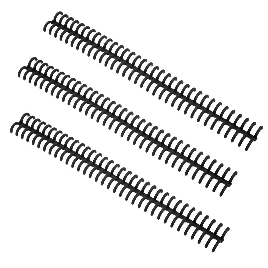 10PCS 34 Hole Binding Spine Plastic Split Loose Leaf Rings Detachable Binding Loop 12mm Diameter
