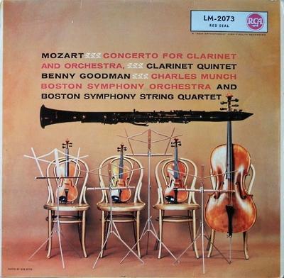 LP Record WOLFGANG AMADEUS MOZART BENNY GOO Mozart Concerto For Clarinet And LM2073 RCA Red Seal Germany Classical Used