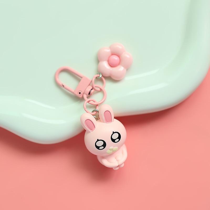 Cartoon Cute Chicken Doll Keychain Backpack Decoration Bag Pendant Charms Creative Keyring Car Key Hanging Ornaments Gifts