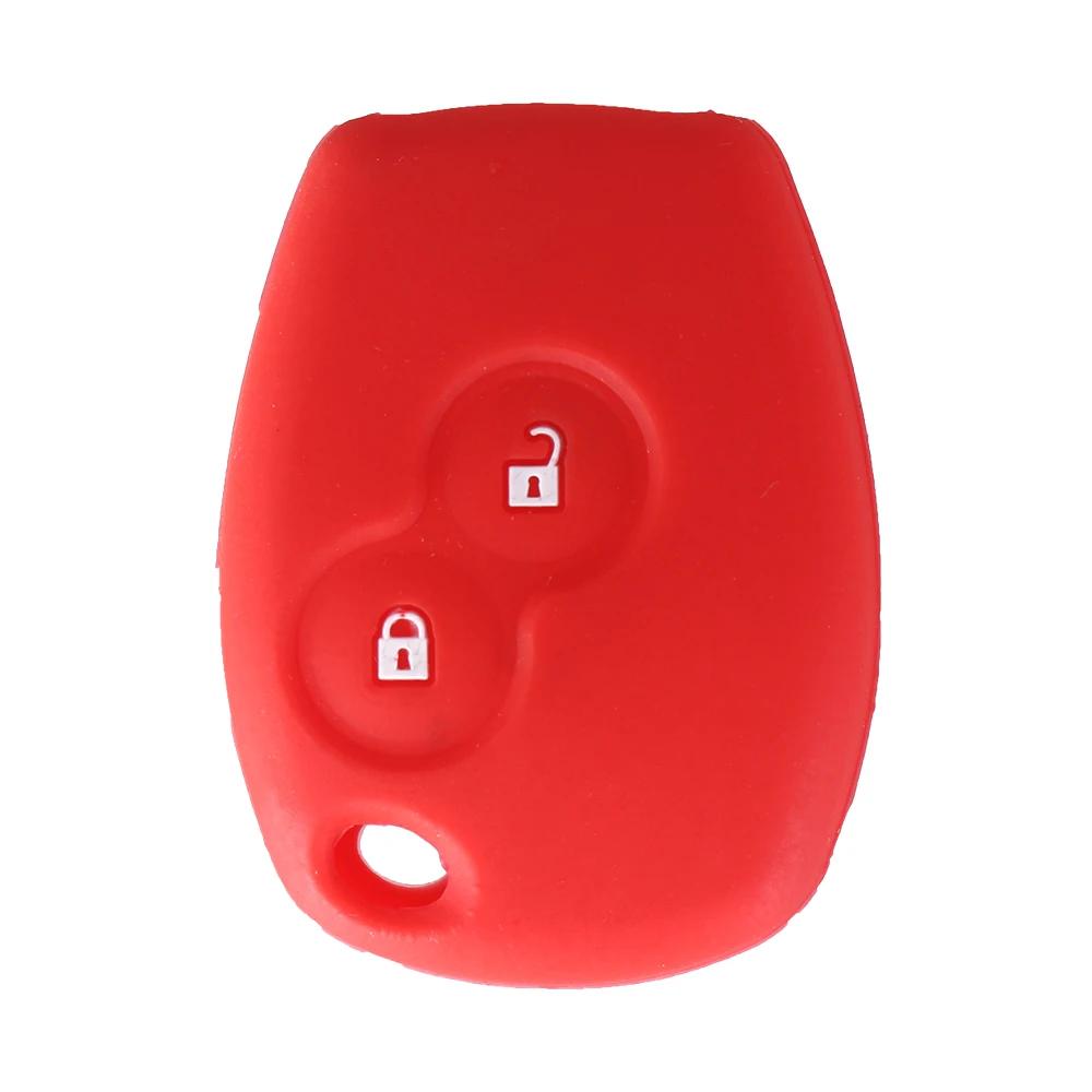 Silicone Car Key Case Cover 2 Buttons For Renault Kangoo Dacia Scenic Megane Sandero Captur Twingo Modus