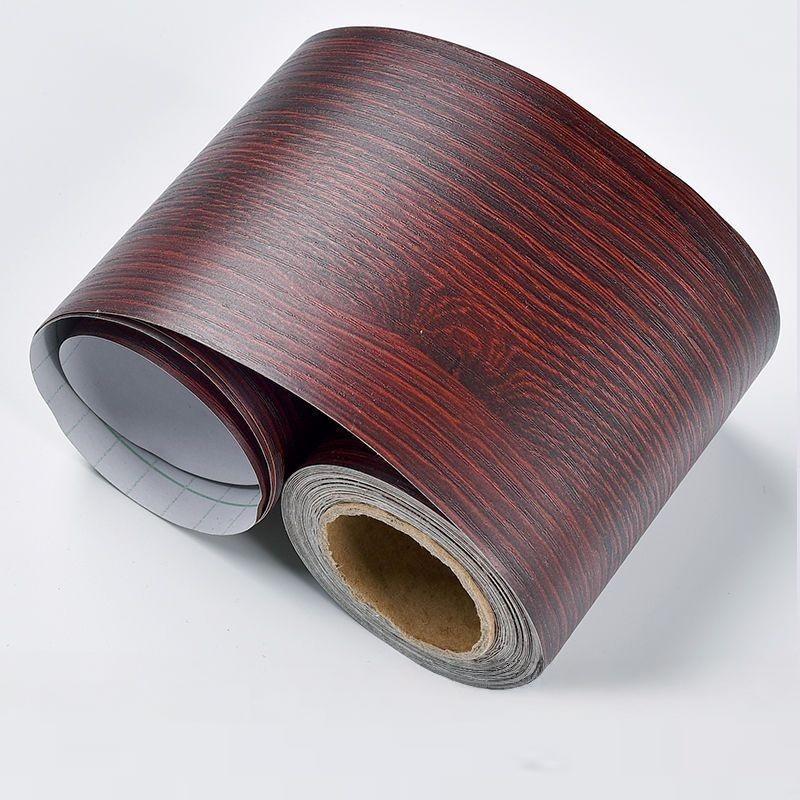 

Клейкая лента для ремонта домашнего декора с реалистичной текстурой дерева для мебели, кухонных гаджетов красный