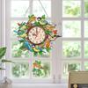 Acrylic Special Shaped Animals Colorful Crystal Diamond Clock DIY Diamond Painting Clock Kit Hanging Sign Living Room Decoration