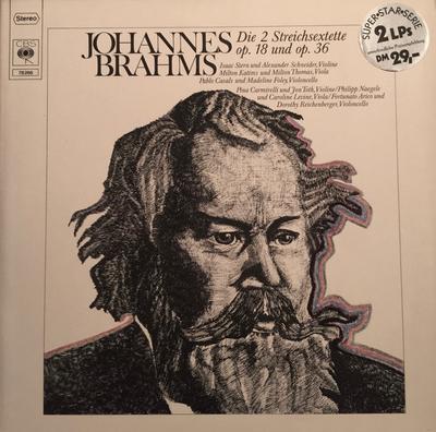 LP Record JOHANNES BRAHMS  Die 2 Streichsextette Op. 18 Und Op 78266 CBS 1978 Germany Classical Used