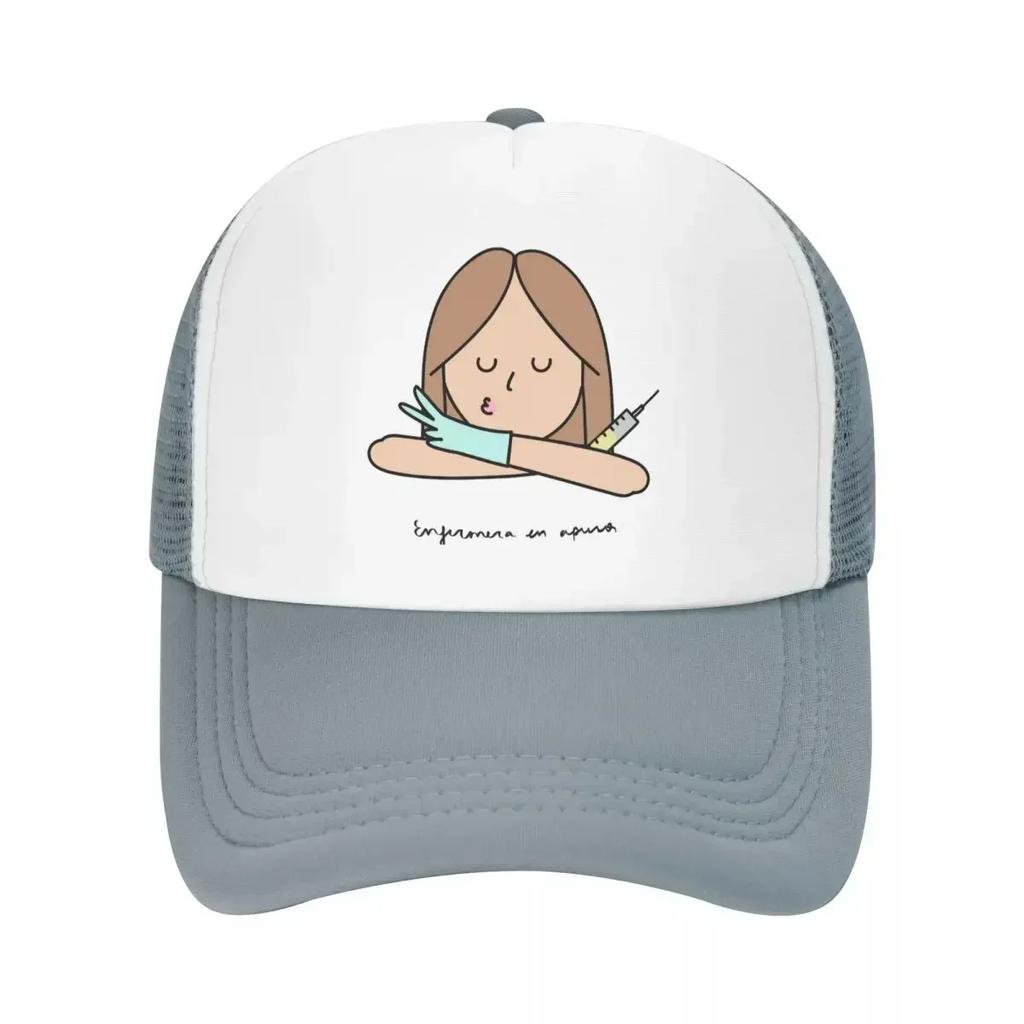 Cute Doctor Nurse Baseball Cap For WoUnisex Summer Breathable Mesh Side Caps Hats Adjustable Fit For Casual Headwear