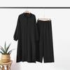 Brand 2025 Summer Women's Long Bubble Sleeve Muslim Dress