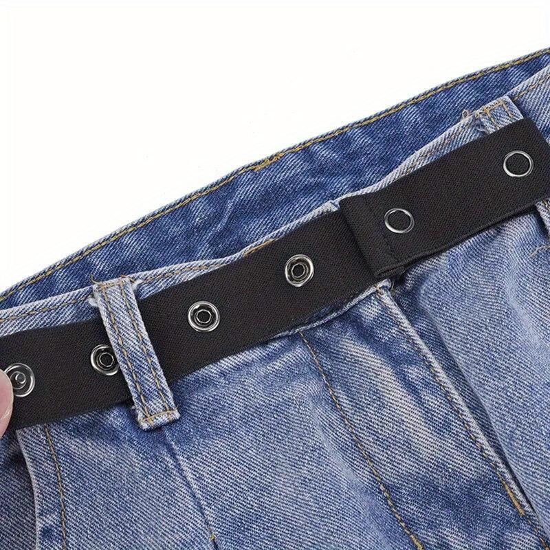 Unsichtbare Jeansgürtelschnalle Elastische Damengürtelschnalle Verlängerung Elastische Dehnung Verstellbare Schnalle Elastischer Herren Lazy Belt