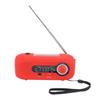 Solar-Wetterradio mit 1W 5-LED-Taschenlampe (3 Helligkeitsstufen), 4 Lichtmodi, SOS, Kurbelbetrieb, Typ-C-Aufladung, 2000mAh Akku, Notfall-Wetterradio