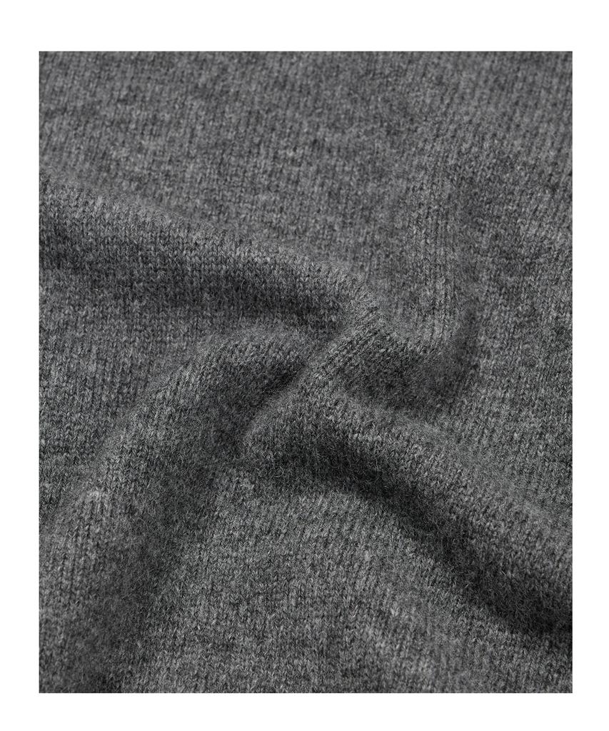 ETCE (Base) Layered Cuff Round Knit (Gray)