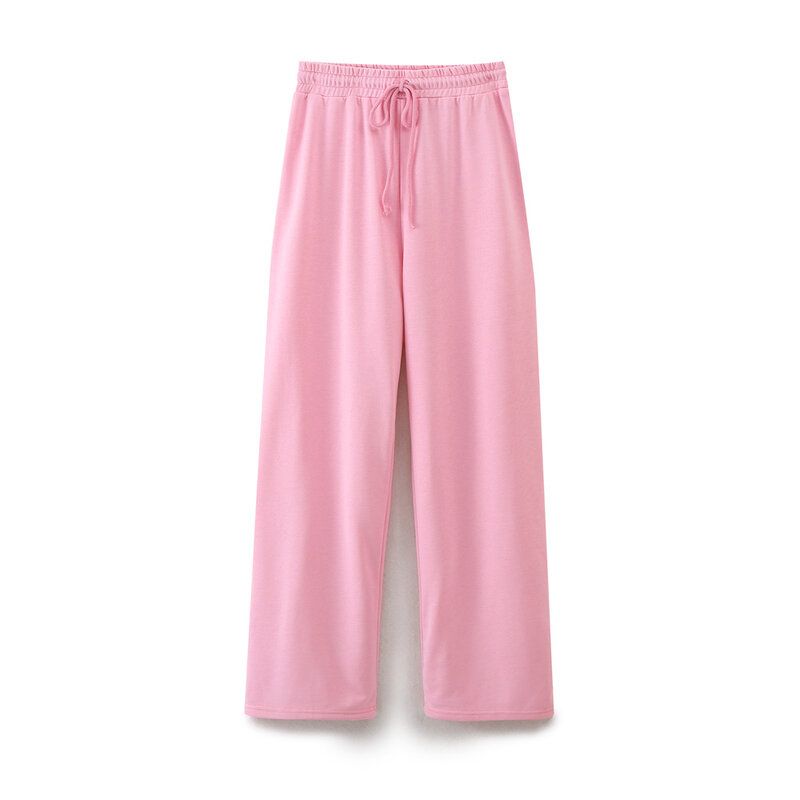 Fashion Style Spring Pure Color Minimalist Double-Sided Cloth Short Sleeve