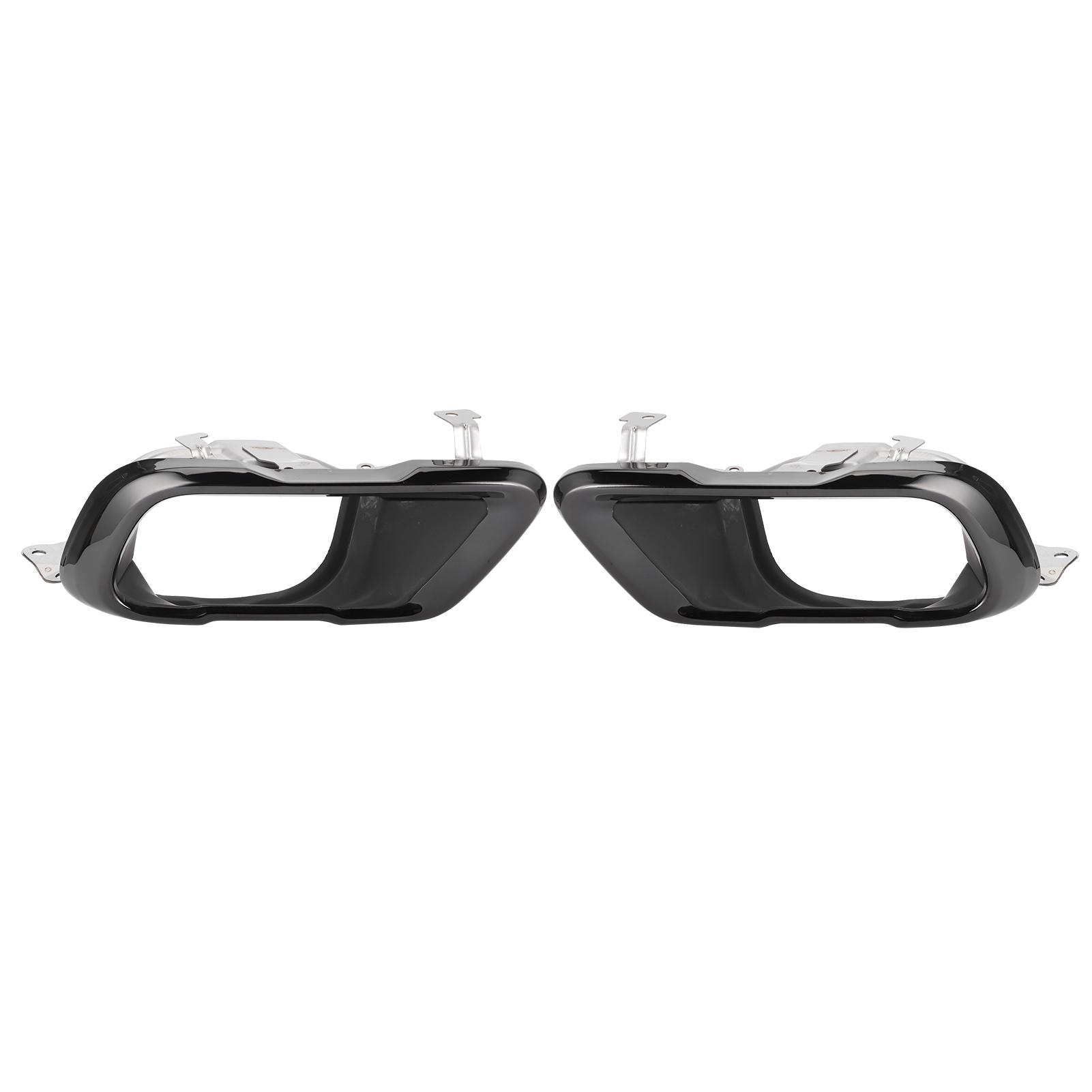 

Пара Хром Черный Насадки Глушителя Выхлопной Системы Комплект Отделка Конца Трубы Подходит для X5 G05 M Sport 2019+