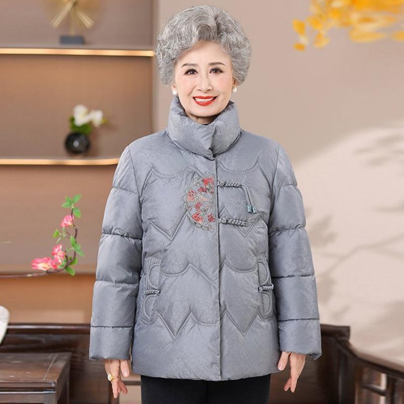 Padded clothes, piled and thickened medium padded jackets, winter clothes, old warm padded clothes for women