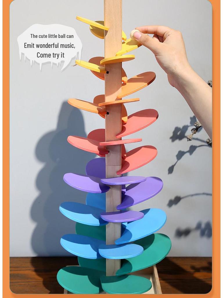 Kids' Colorful Rainbow Music Tree: Fun Assembly Game for Color Recognition and Early Education
