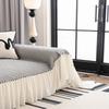 Sofa Cover with Skirt Design Anti-Slip Cat-Resistant Bubble Pattern Four Seasons Sofa Protector