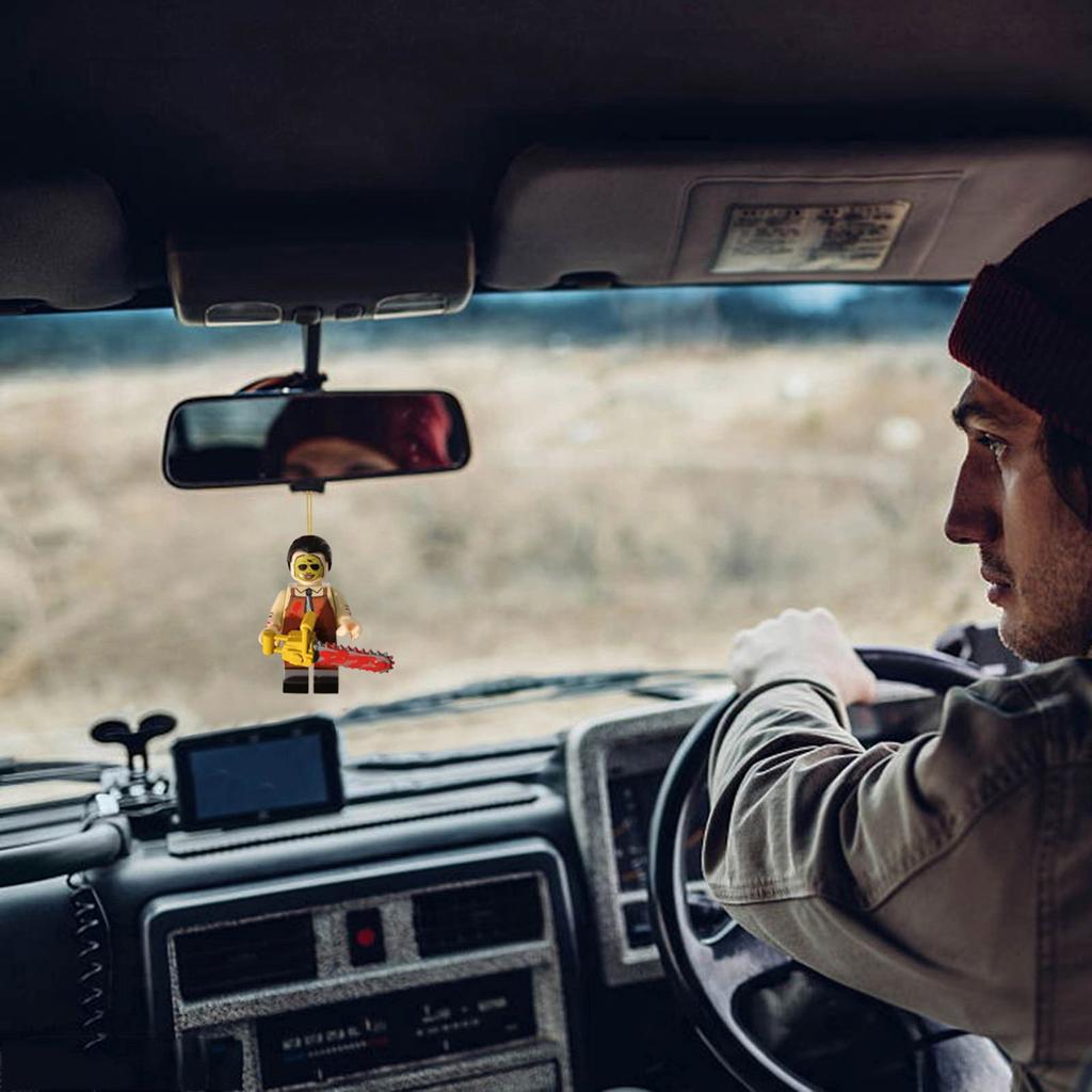 Acrylic Flat Horror Gnome Pendant Halloween Theme Car Interior Rearview Mirror Hanging Ornament Home Decor Accessories