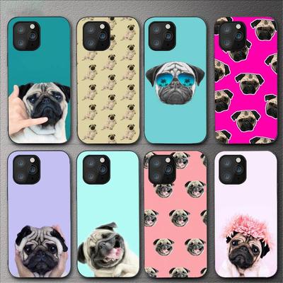 Cute Pug Dog Phone Case For Iphone 11 12 Mini 13 14 Pro Xs Max X 8 7 6s Plus 5 Se Xr Shell
