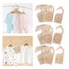 7Pcs Baby Wardrobe Labels Wood Smooth Newborn DIY Clothes Organizers Infants Clothing Hooks Nursery Household Bedroom