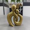 Ny Abstrakt Älskare Skulptur Par Figurer Bröllopsdagspresent Harts Modern Konst Pop Dekorationsobjekt Skrivbordsstatyer