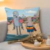 Cushion Cover  Linen  SkinFriendly Soft Decorative Case for Sofa Home Decor Healing RRobot Dreams Anime Pillow cover
