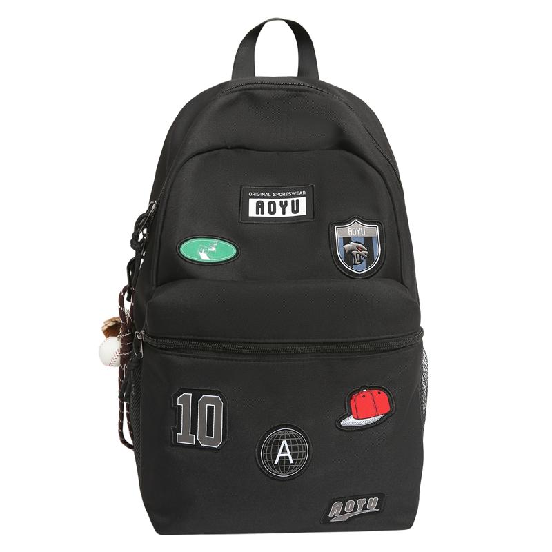 Print Student Schoolbag Unisex Lightweight Large Capacity Backpack