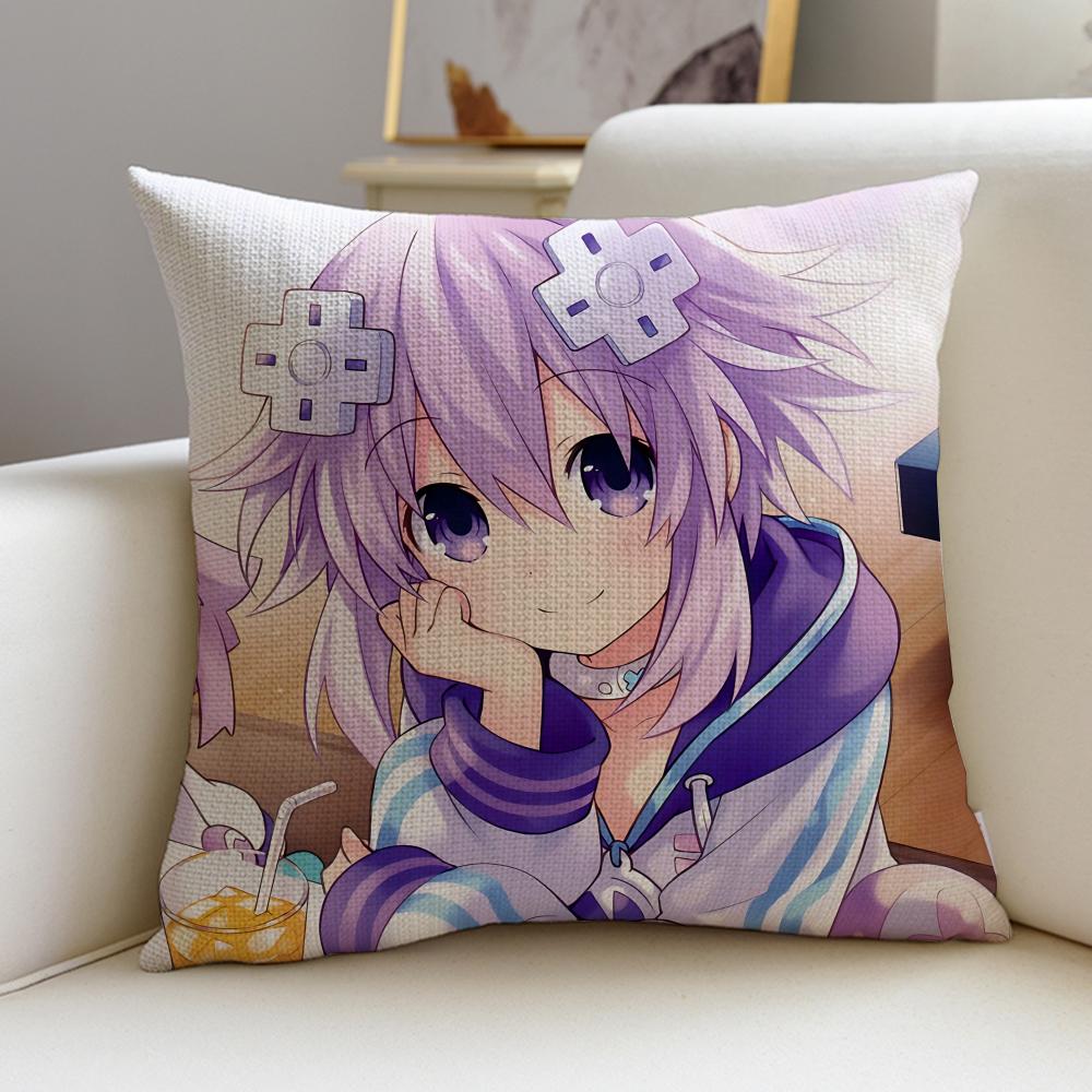 Hyperdimension Neptunia Cushion Cover Soft Decorative Square Cushion Covers X X Pillowcases for Sofa Couch Home Bedroom