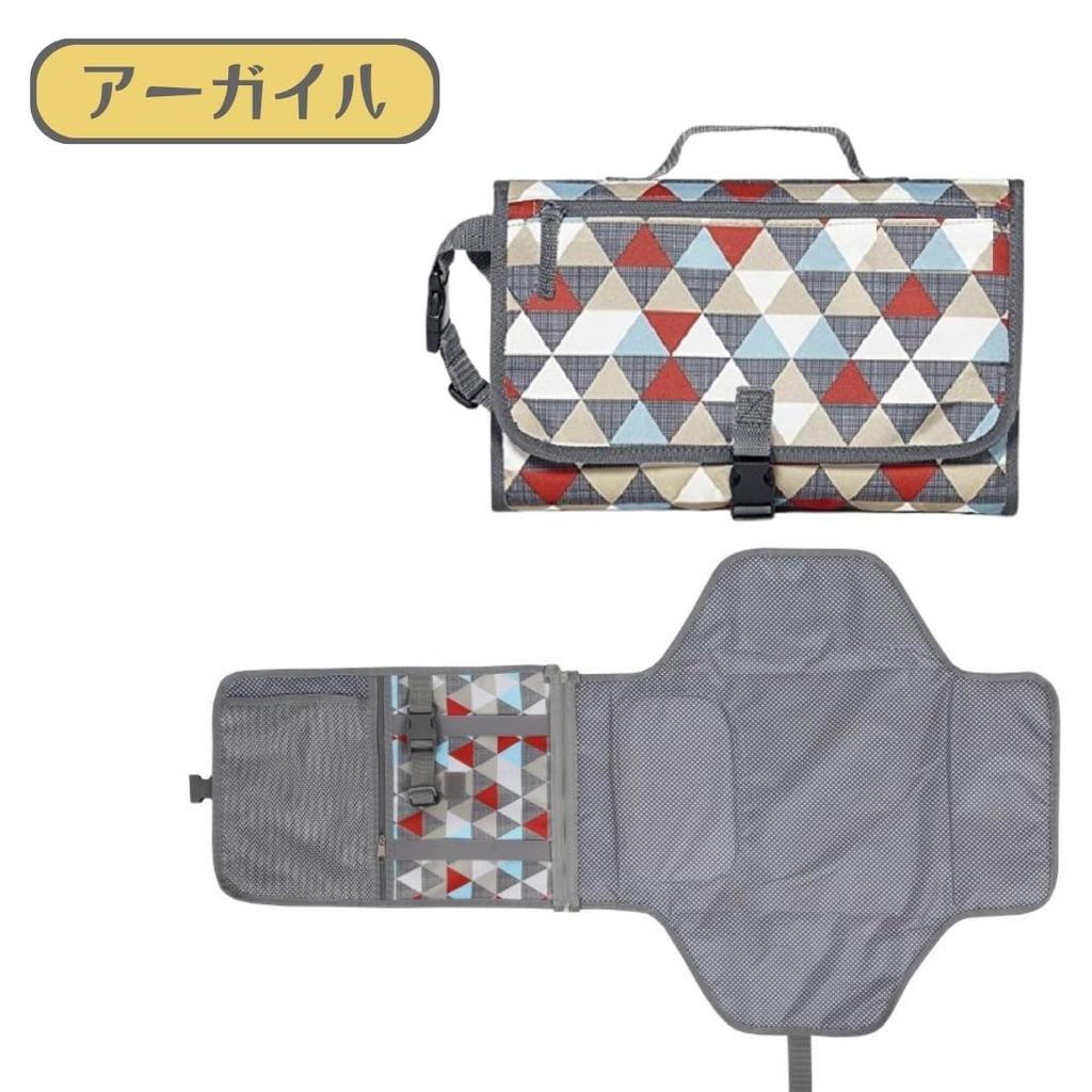 Argyle Foldable Diaper Changing Pad Portable for Baby with Storage Perfect for Newborns and Simple and Cute Design for Pouch, Travel, Convenient,