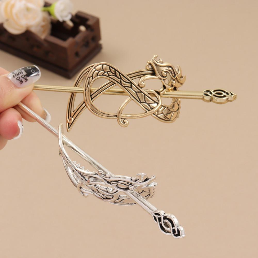 Fashion Women Celtic Hair Slide Hairpins Viking Celtic Celtic Knot Hair Stick Metal Hair Barrette Hair Pin Retro Hair Accesso